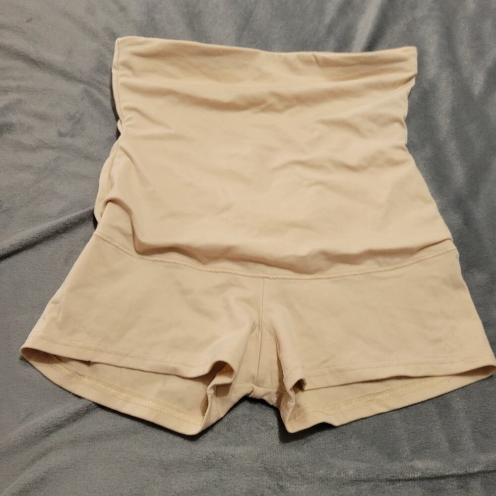 Maidenform Shapewear Womens Large Compression High Waist Boys Shorts Comfort Top